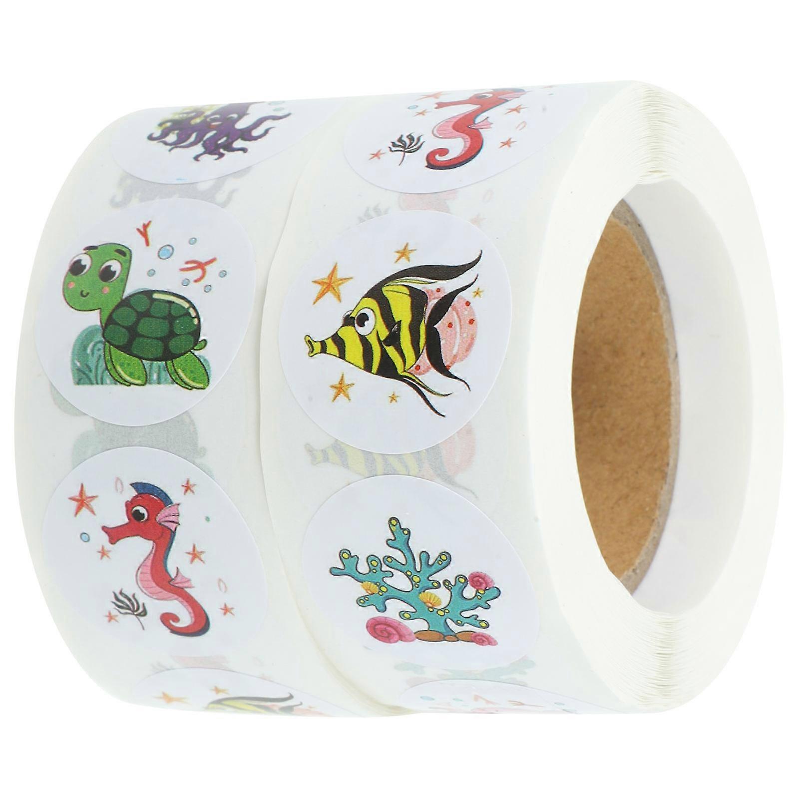 Encouragement Stickers 2 Rolls In Animal Shape For Craft Projects Multi Colored Copper Adhesive