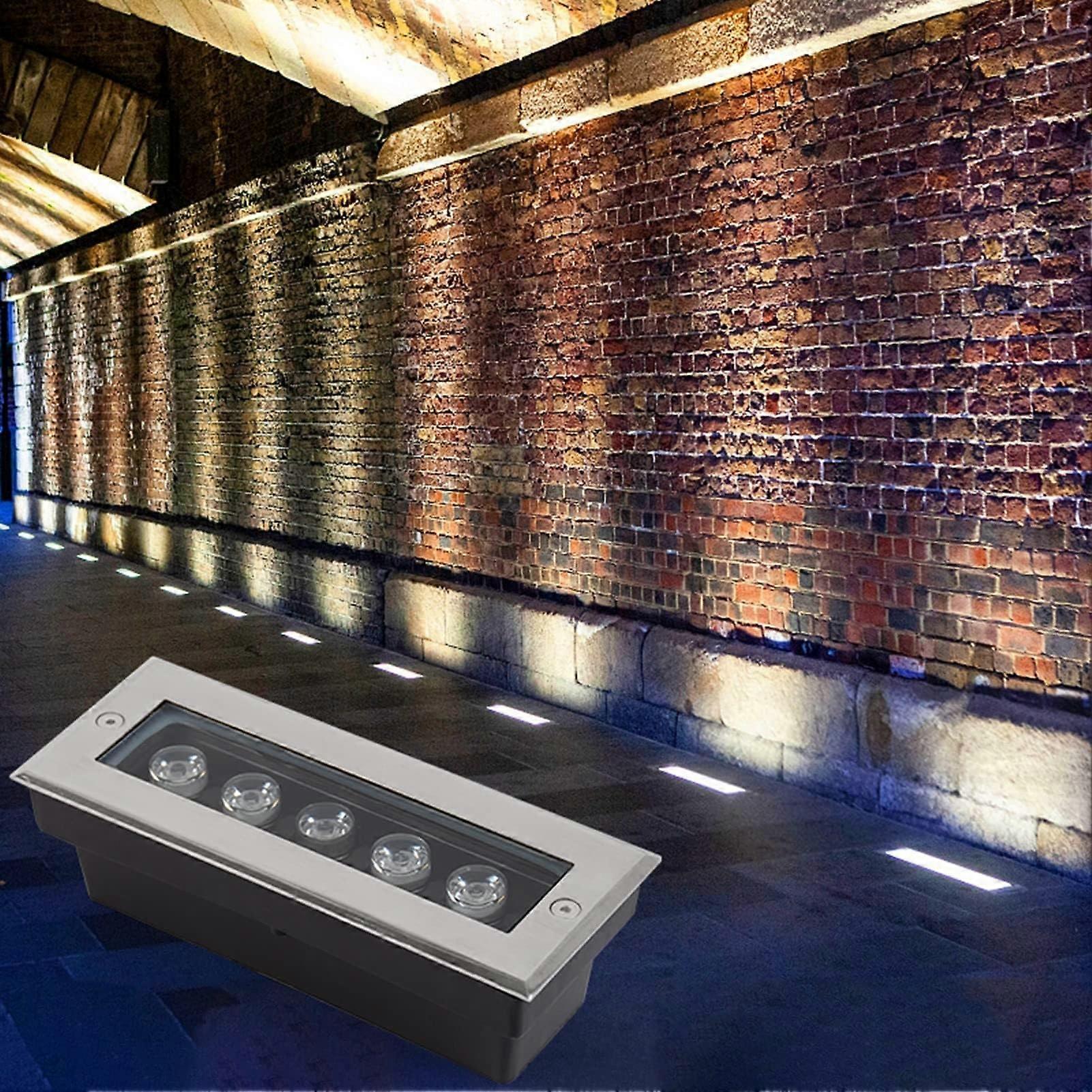 Ground LED Landscape Lights Blue Waterproof Recessed Rectangular Underground Light 85245V 36W For Outdoor Path Garden