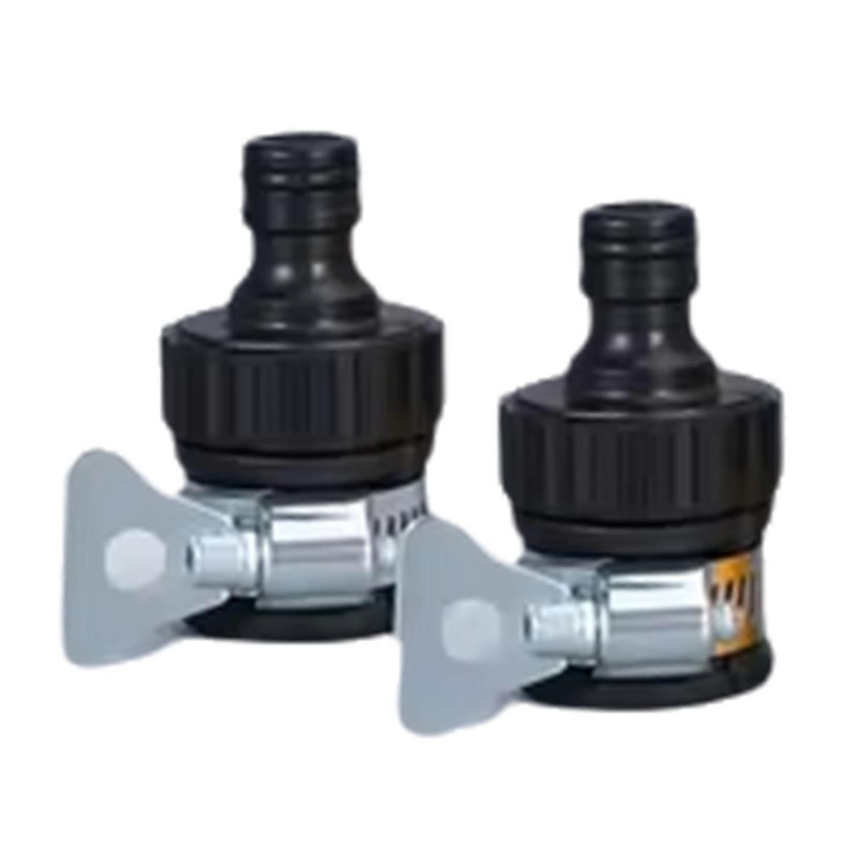 2pcs Universal Water Faucet Adapter Plastic Hose Fitting Quick