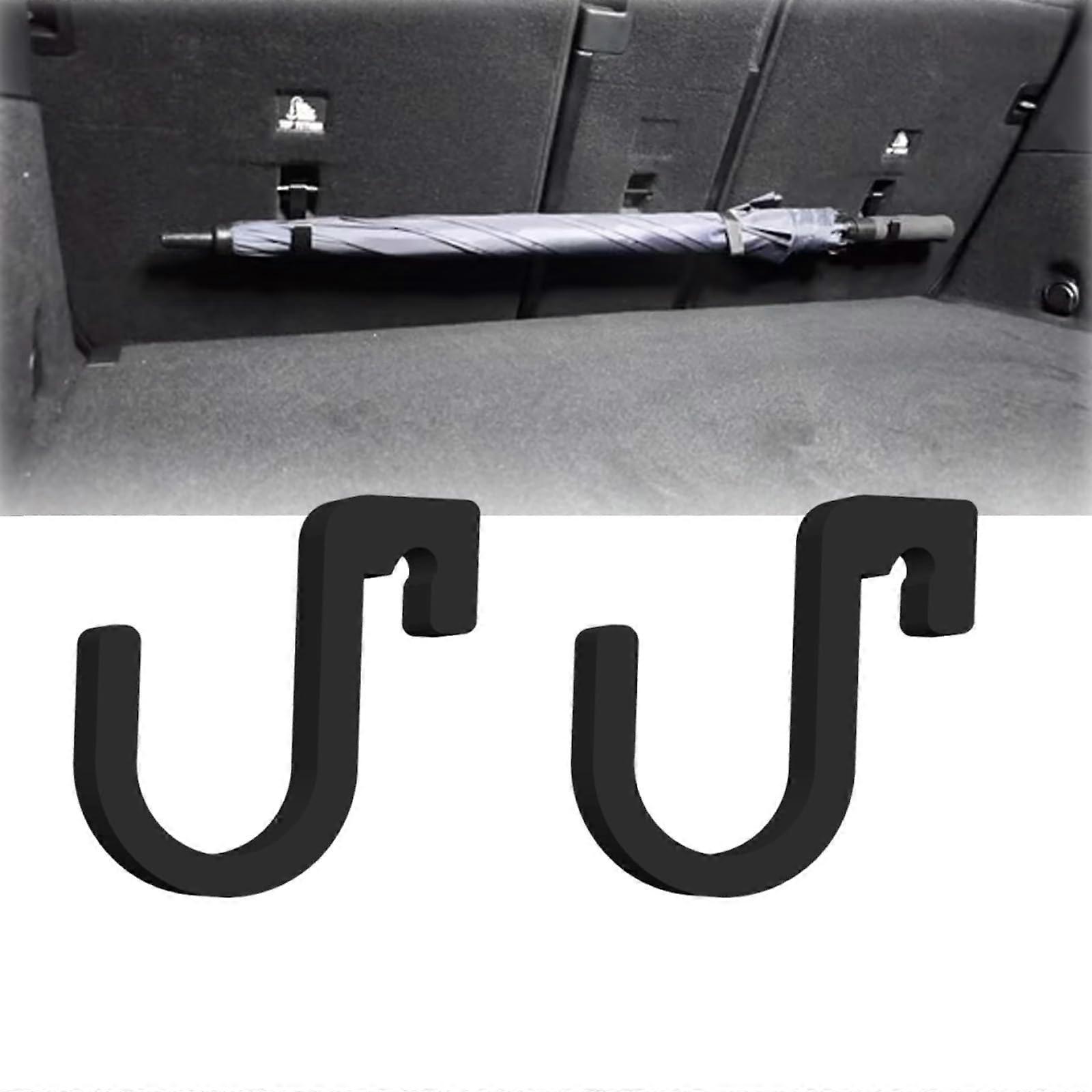 Car Umbrella Hooks 2Pcs Bag Holder Multifunctional Hanger Universal Organizer for Automotive Trunk