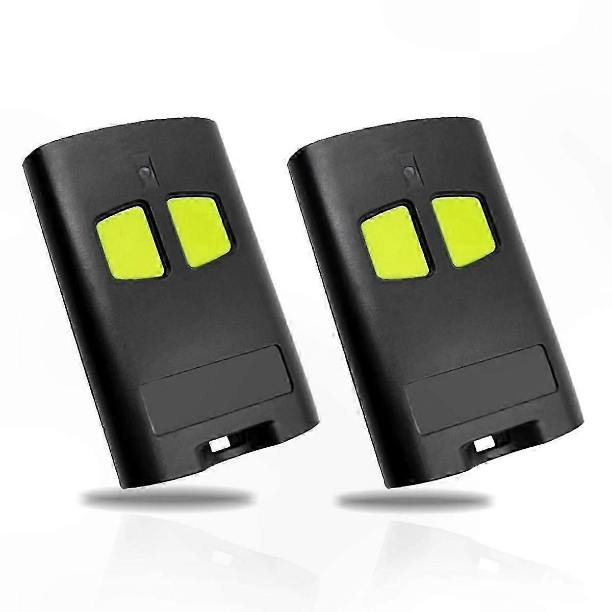 2pcs 433MHz Wireless Rolling Code Remote Control for Garage Door Opener-Compatible with Multiple Systems
