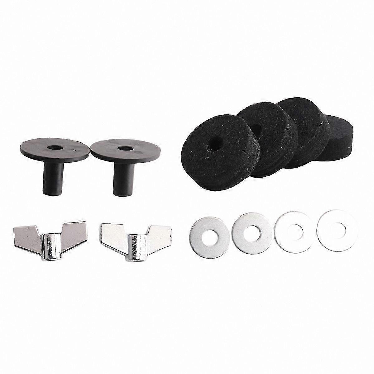 Drum Accessories Kit: Cymbal Felts, Sleeves, and Wing Nuts for Percussion Setup