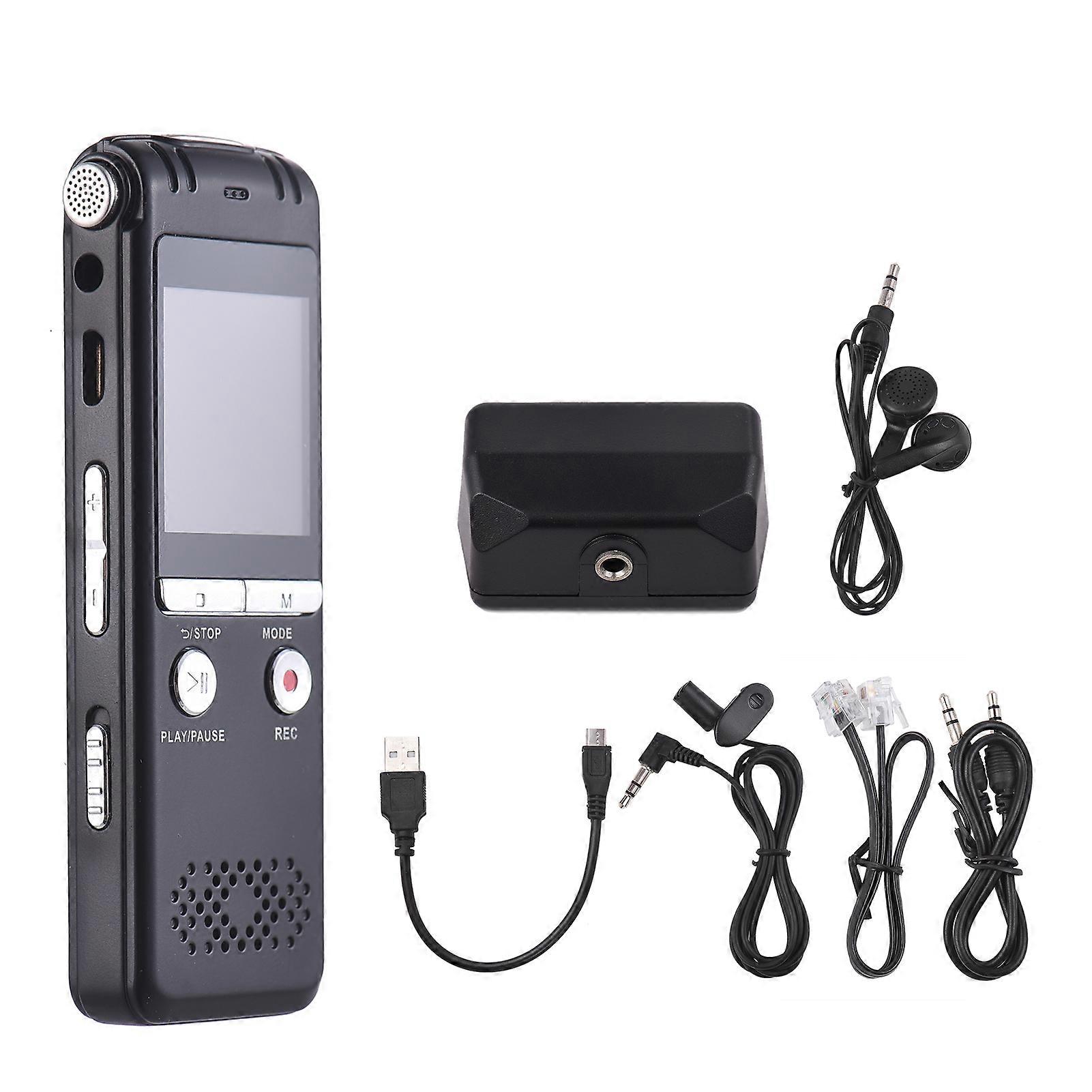 Digital Voice Recorder with 1.44" TFT Screen, 8GB Memory, Voice Activation, MP3 Player