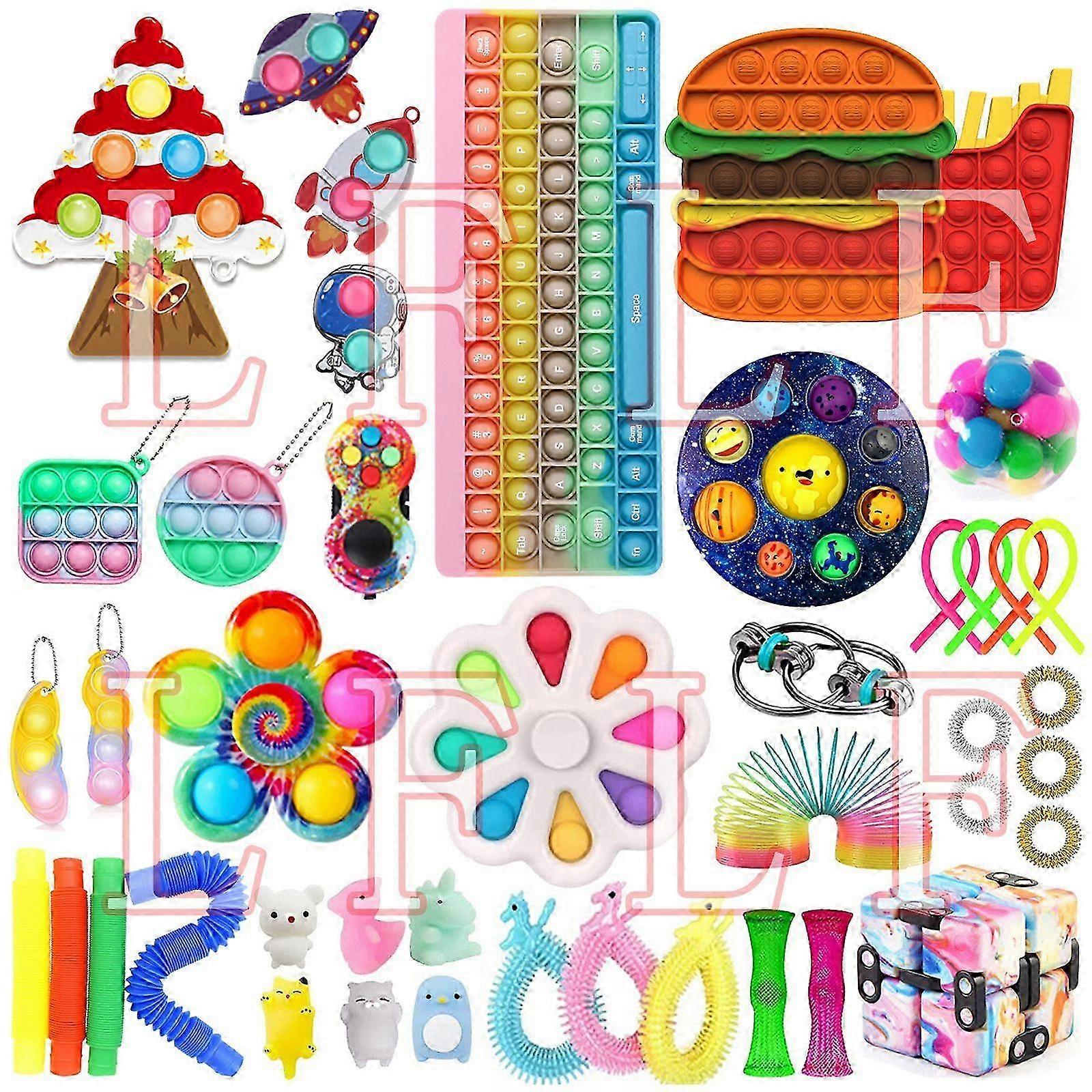 TG18762M1 # Christmas venting and stress relief toy set fidget cube knitting net SQUISHY FOXMIND