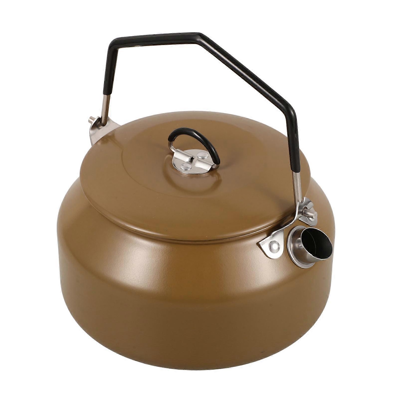 Stainless Steel Camping Kettle Outdoor Kettle for Boiling Water 5Pcs Set