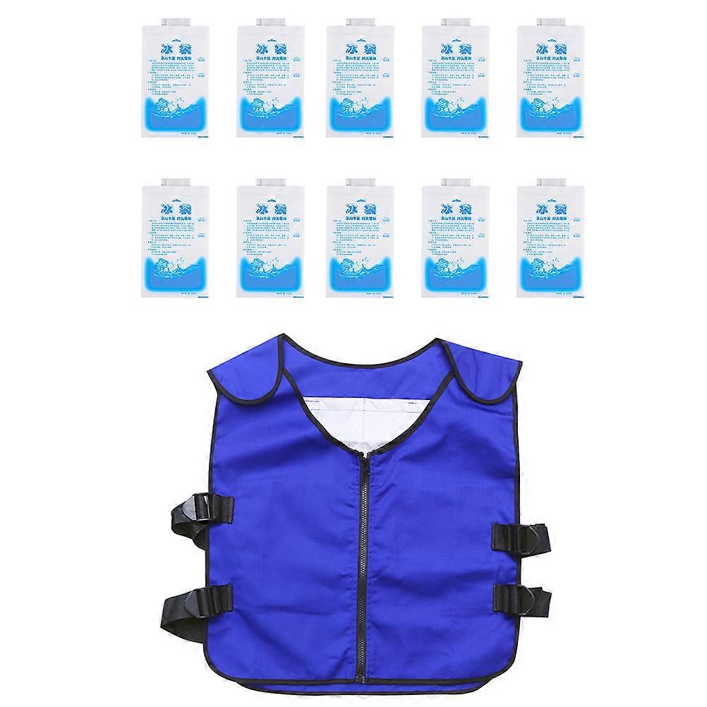 Cooling Vest Outdoor Ice Vest for Men for Wearing Use 1Set