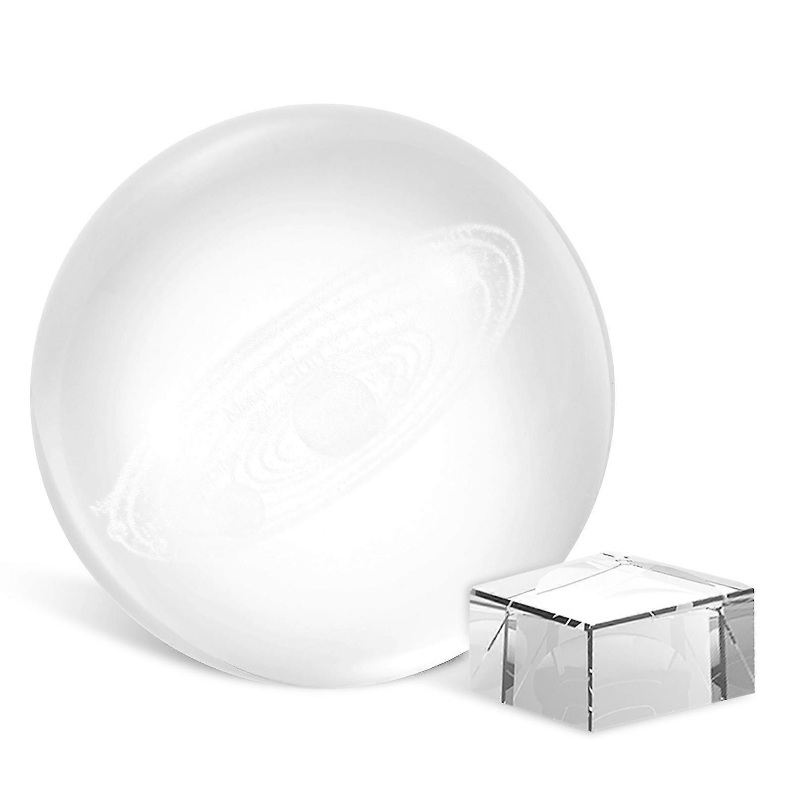 Solar System Crystal Ball for Teaching 5Pcs Clear 3D Planet Ornaments