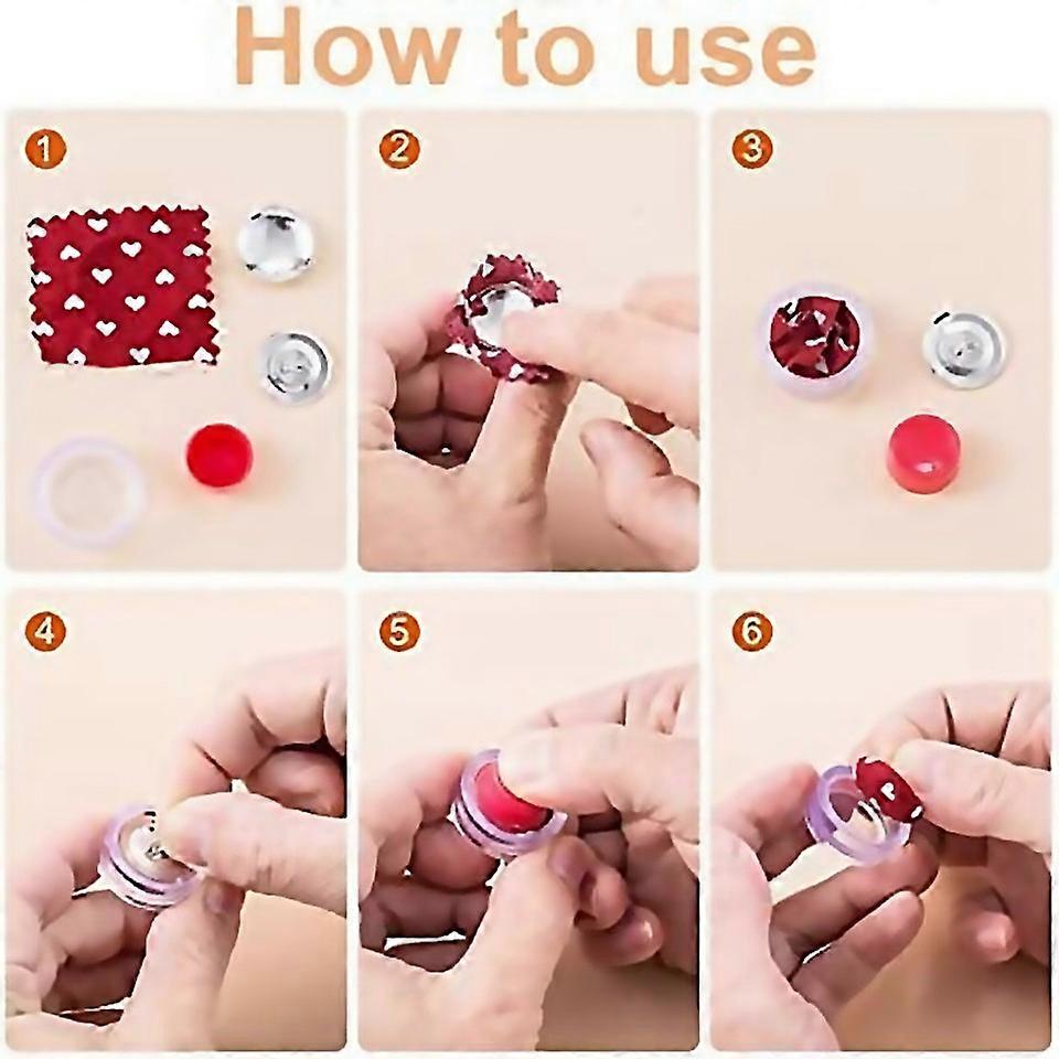 For 100 Sets 23mm Sewing Buttons Cover