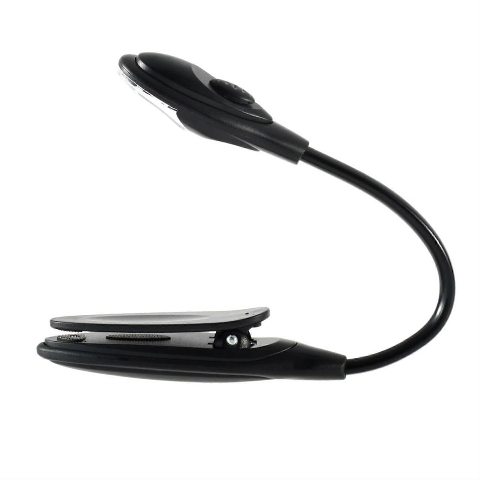 Table Lamps Mini Flexible ClipOn Glossy Book Light Portable White LED Book Reading Lamp 1 Piece