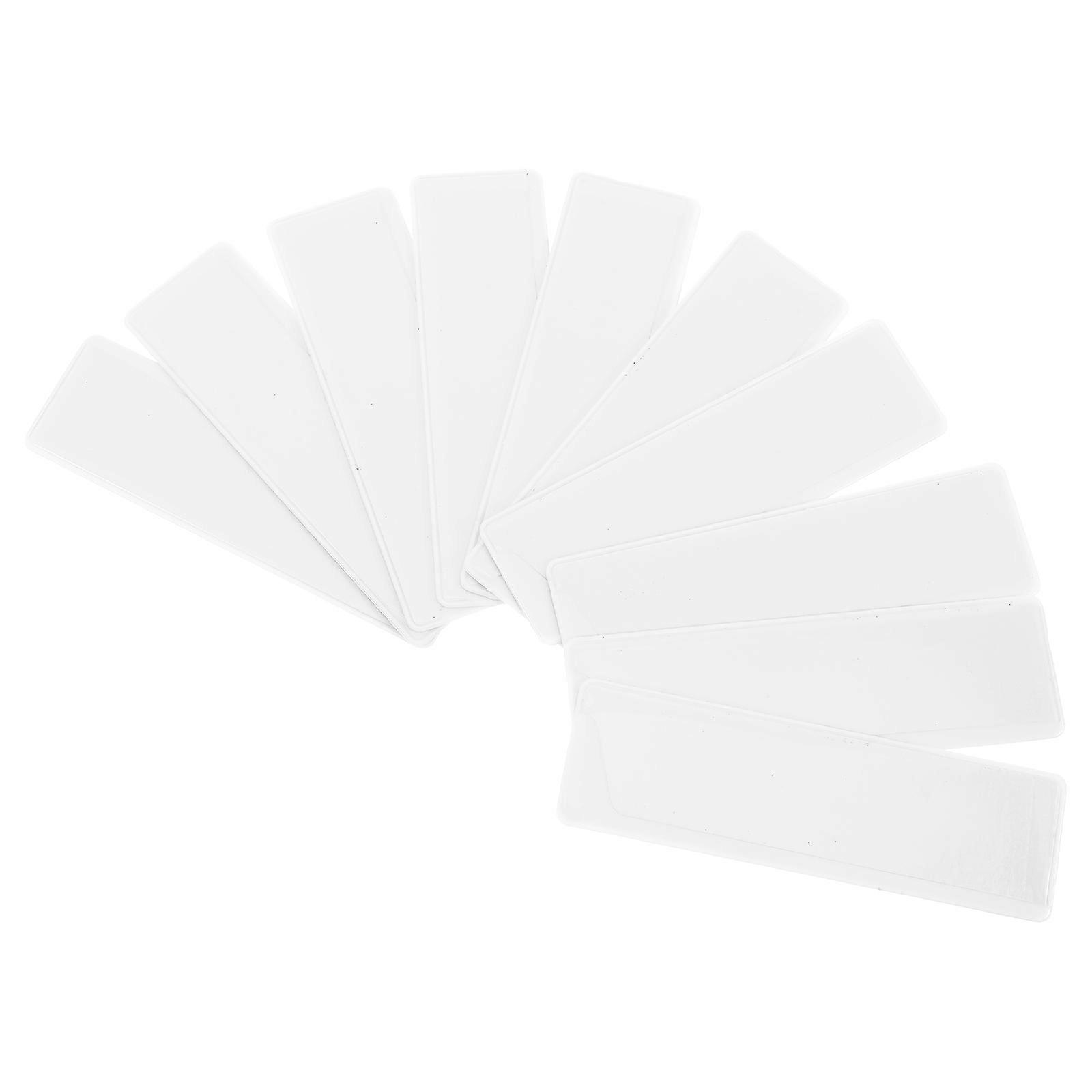Data Card Label Holders 10 Set For File Cabinets Storage Organization Featuring Magnetic Attachment And Rectangular Shape