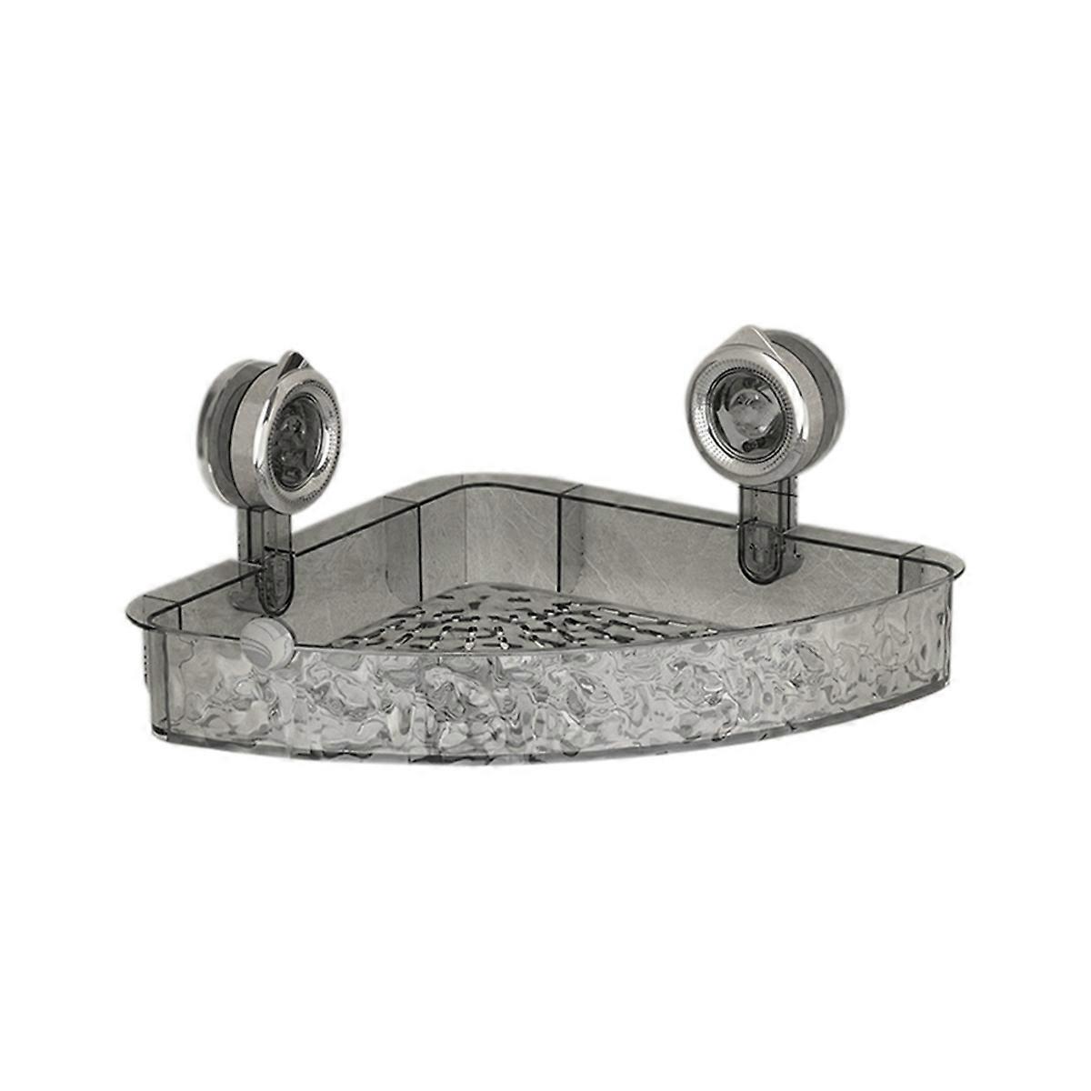 Glacier Pattern Suction Cup Shelf,Gray Fan style