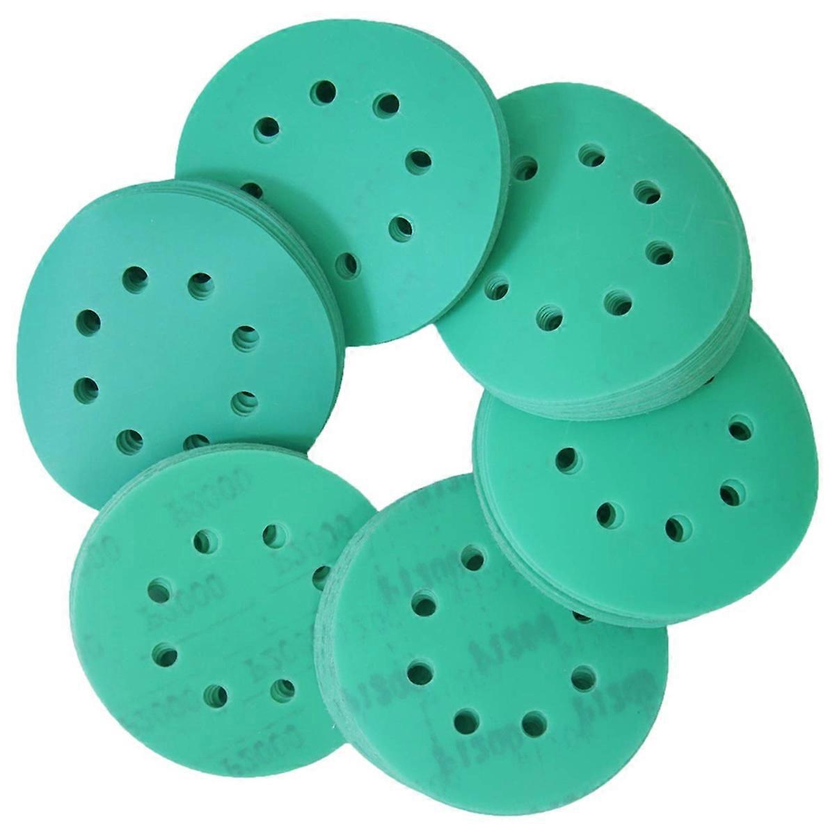 8 Holes Hook and Loop Sanding Discs,600/800/1000/1200/1500/2000 Fine Grits Assortment for Wood,Metal and Automotive