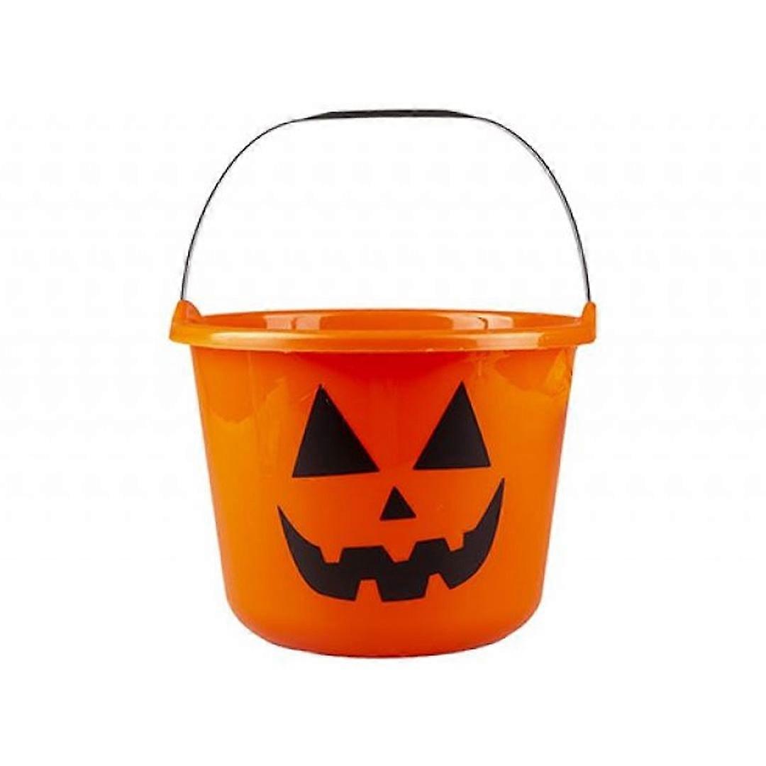 Jumbo Halloween Candy Bucket Orange
