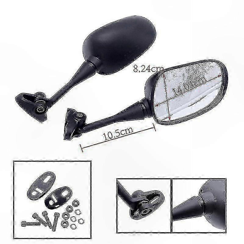 VFR800 2002-2008 Motorcycle Side Rearview Mirror Pair Replacement