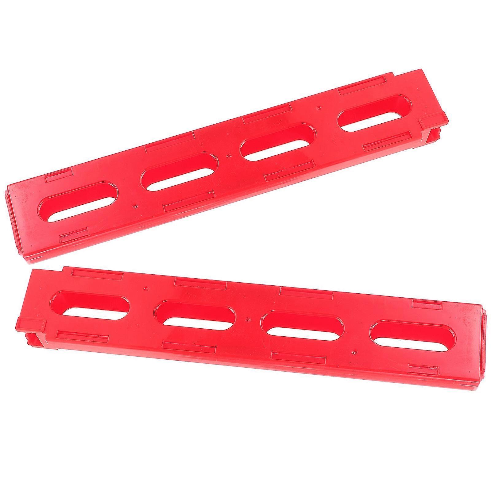 Bone Domino Clips for Domino Slot Holding Function 2Pcs Red Plastic Set