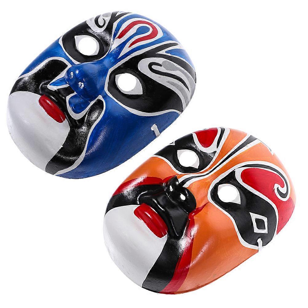 Chinese Opera Mask Wall Ornament for Cosplay Use 6Pcs