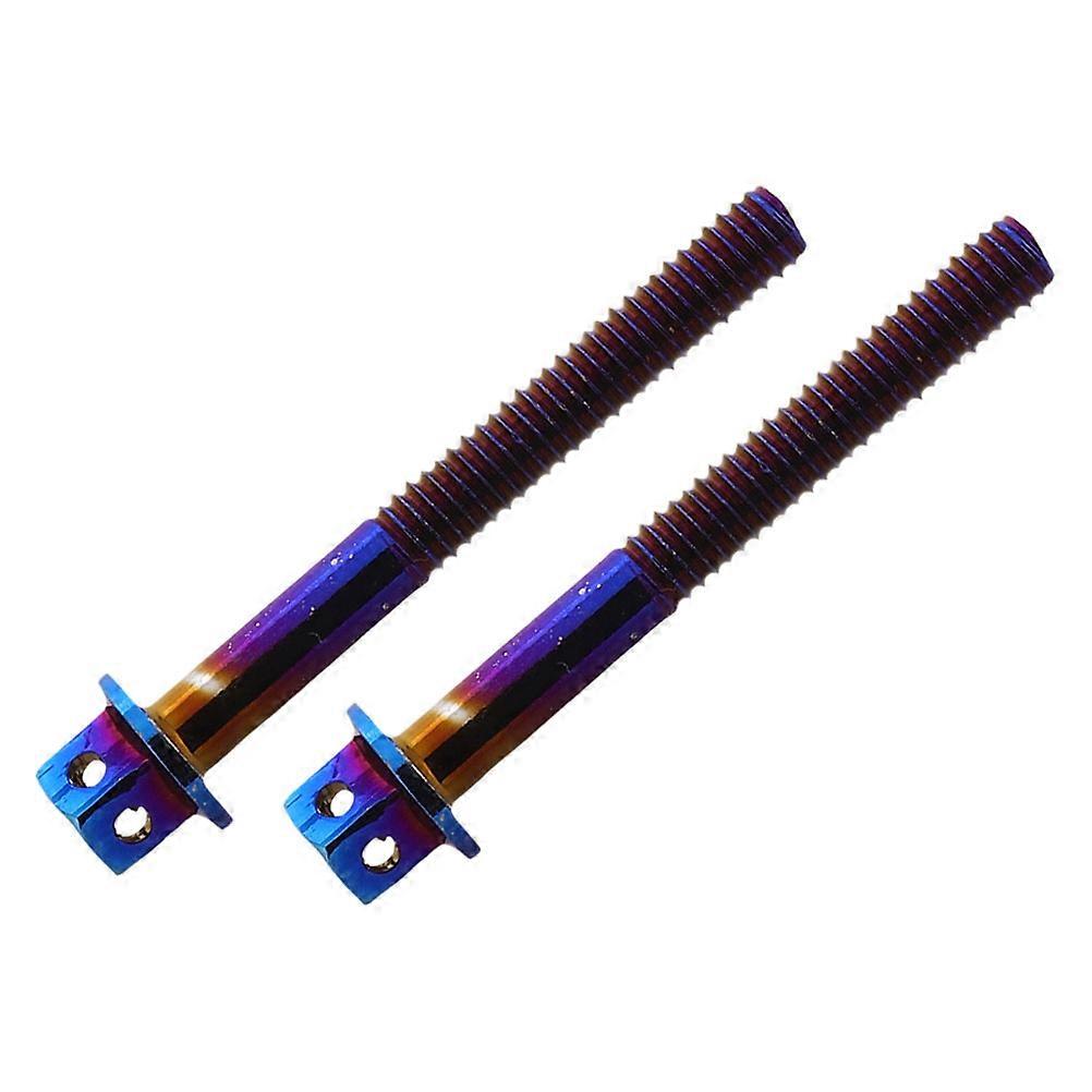 Motorcycle License Plate Screws Unique Burnt Titanium Effect 4Pcs