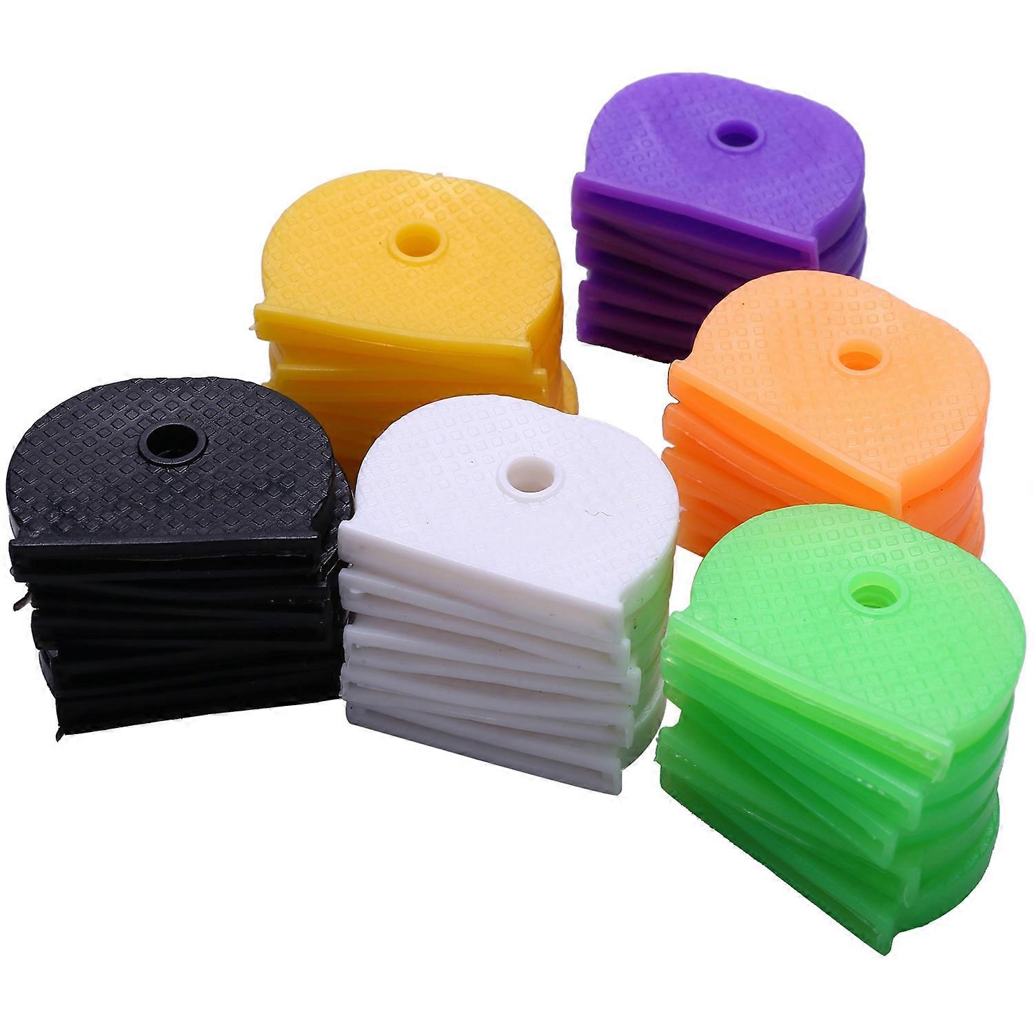 30 PACK Coloured KEY TOP COVERS Head/Caps/Tags/ID Markers