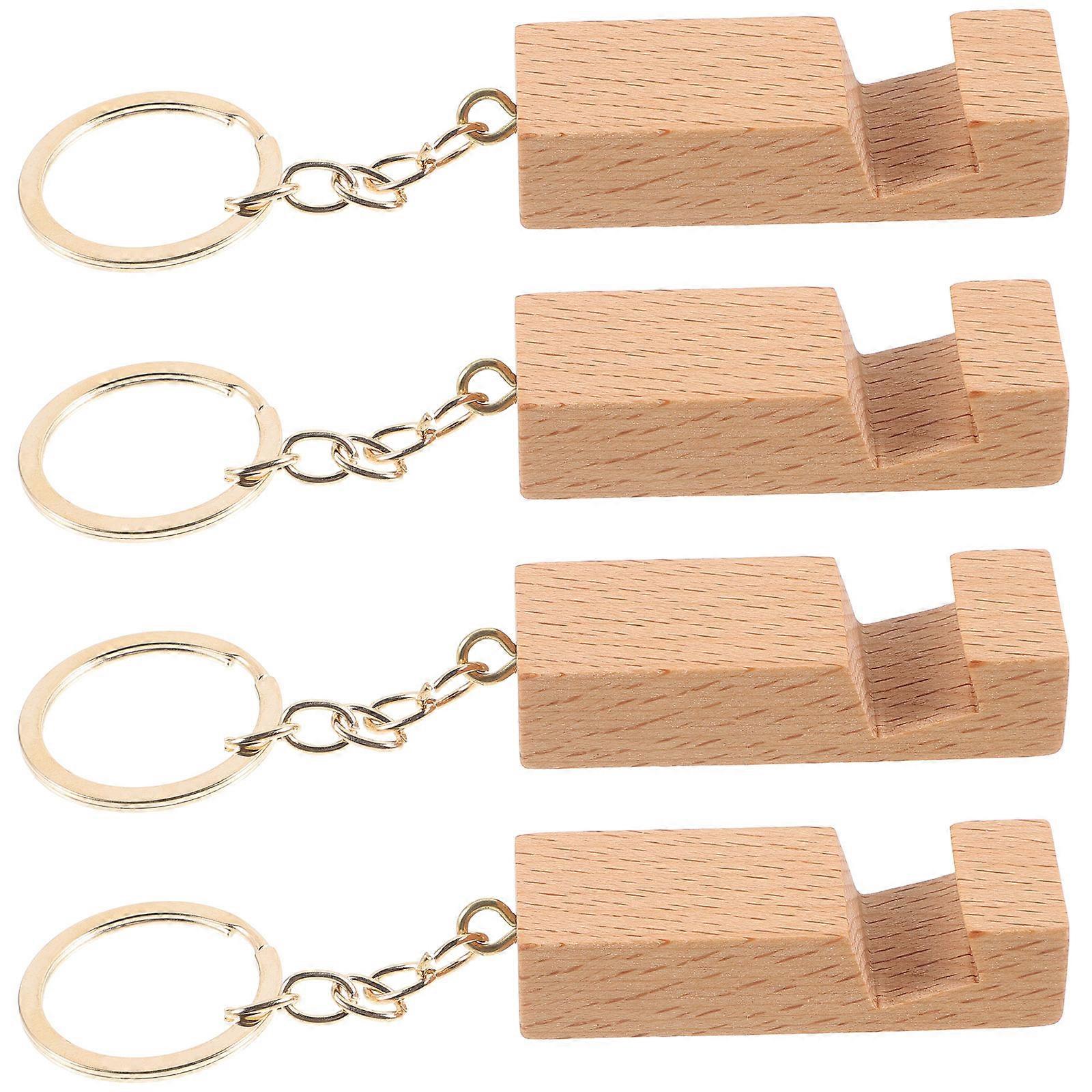 Mini Phone Holder Cellphone Stand Keyrings For Office Use Lightweight Compact Structure 12Pcs