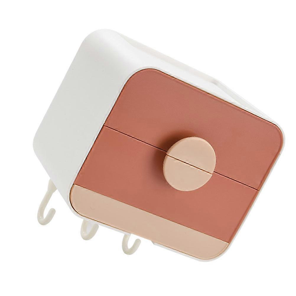Plastic Storage Box 2Pcs Nordic Design Soap Holder For Bathroom Use With Environmental Protection Material In Pink