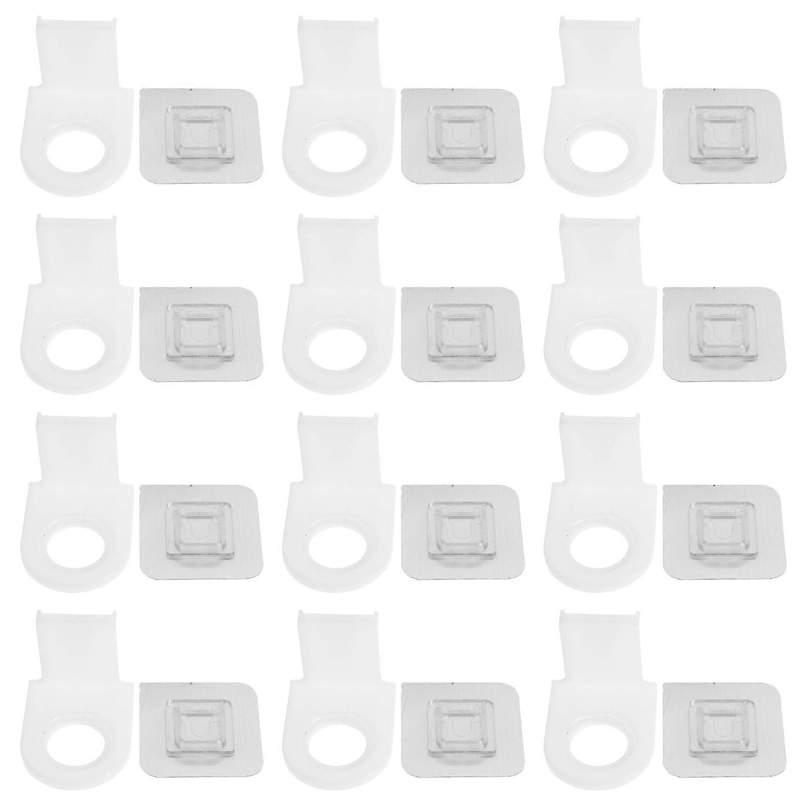 Shampoo Hanging Holder 60 Pcs Moisture Proof No Drilling Organizing Plastic Brackets Designed For Bathroom