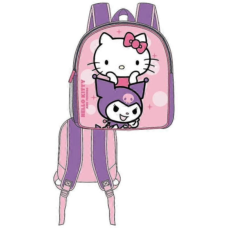 3D backpack, 30 cm size, Hello Kitty & Kuromi Design