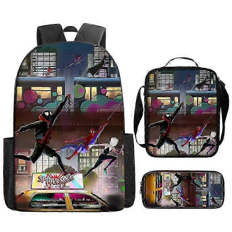 New Marvel Spider-Man Backpack Primary and Secondary School Bag Large Capacity Anime Cartoon Backpack Lunch Bag 25 -NMAOV 2025