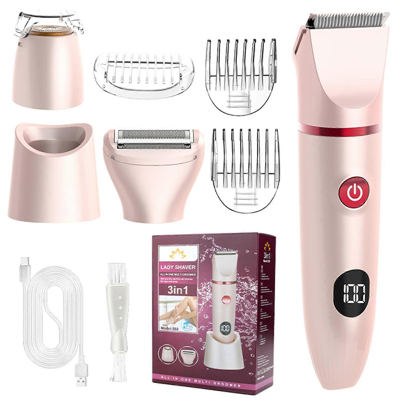 Digital Display Washable Hair Removers With ABS Texture For Body And Face Use Multifunctional Removal Tool