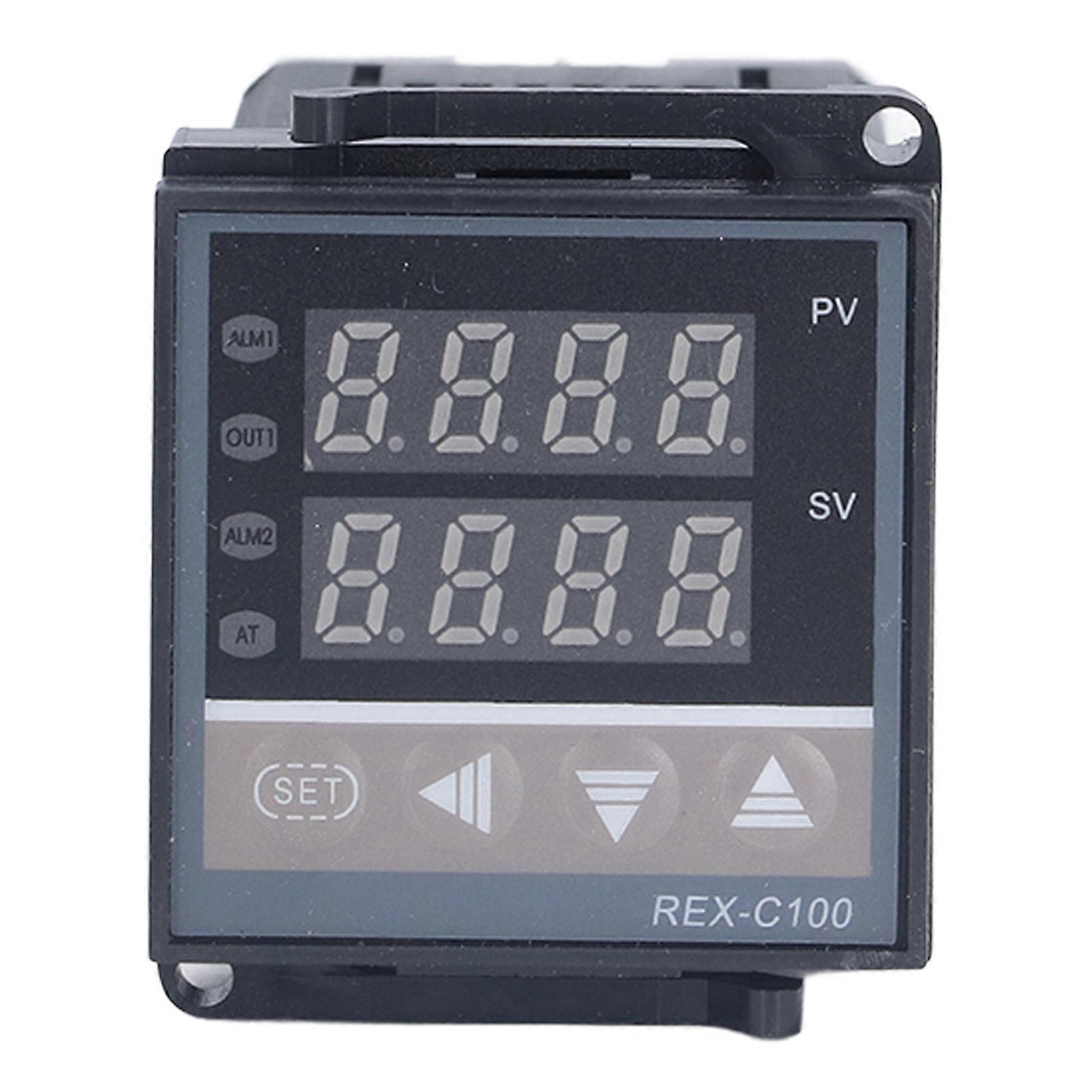 REX-C100 3pcs PID Temp Controller Set 0-400℃ SSR-40DA