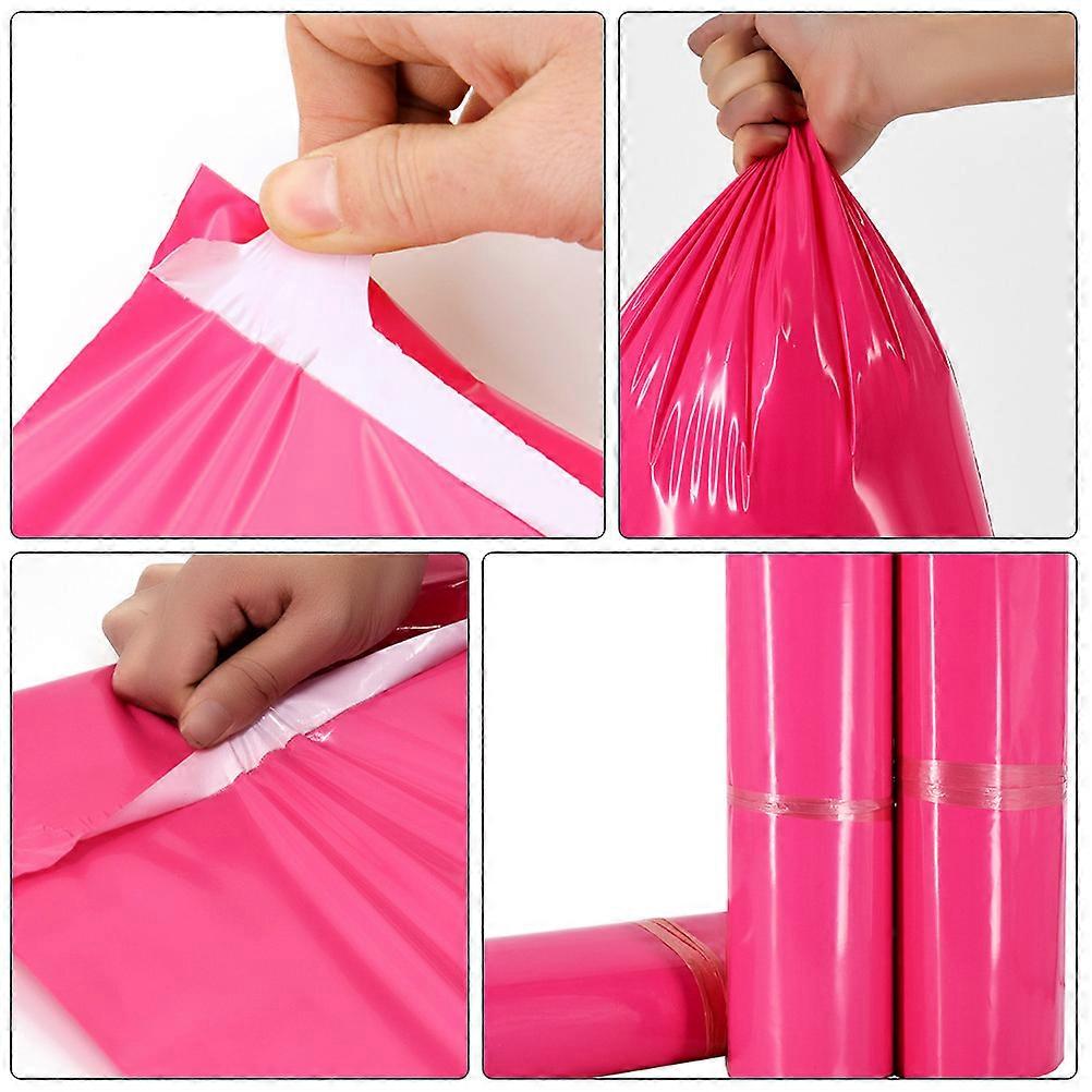 Waterproof Express Bag Packaging Bags for Storage Use 100Pcs Pink Pe