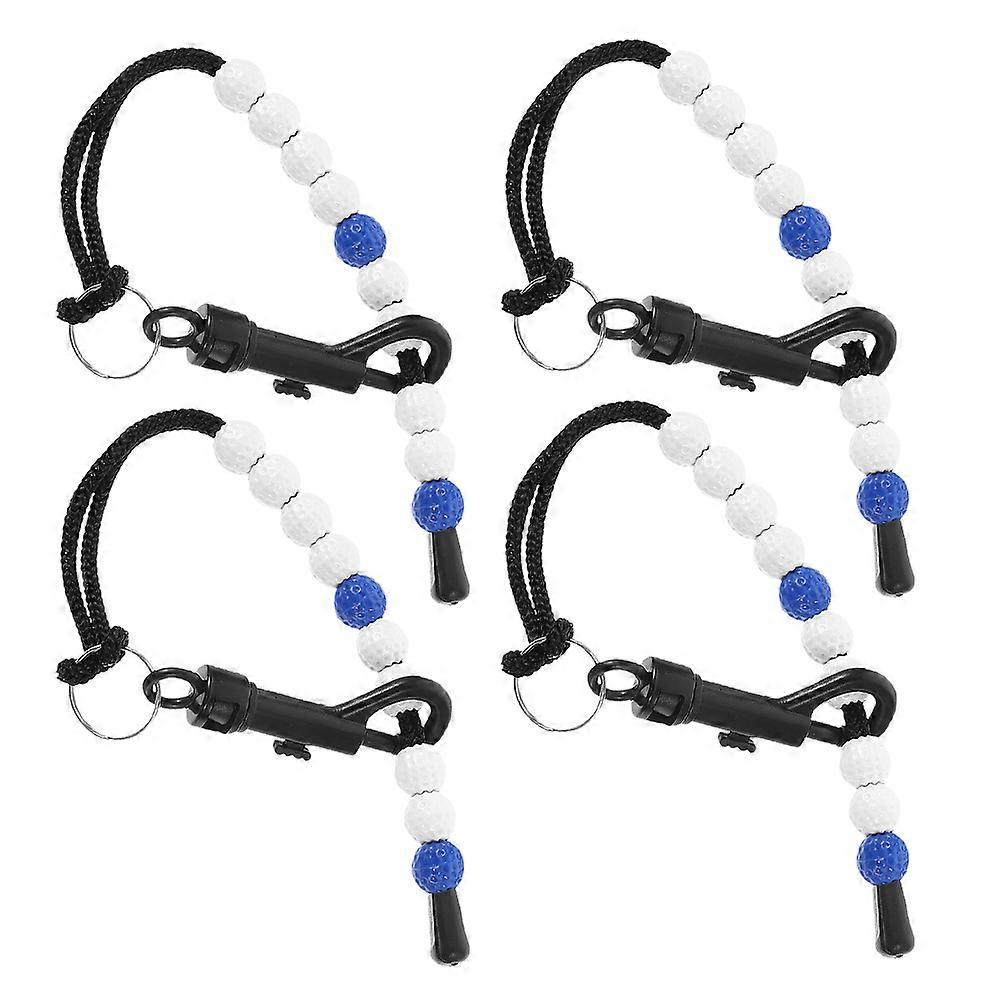 Golf Bead Bracelet Score Counter for Scoring 4Pcs Set
