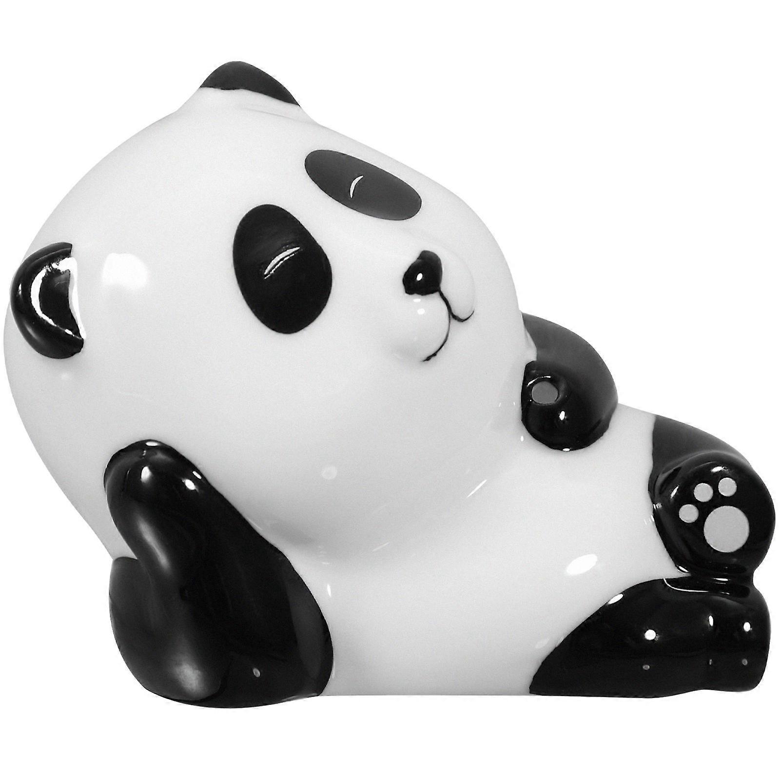 Ceramic Panda Incense Stick Holder for Decoration 2Pcs Set