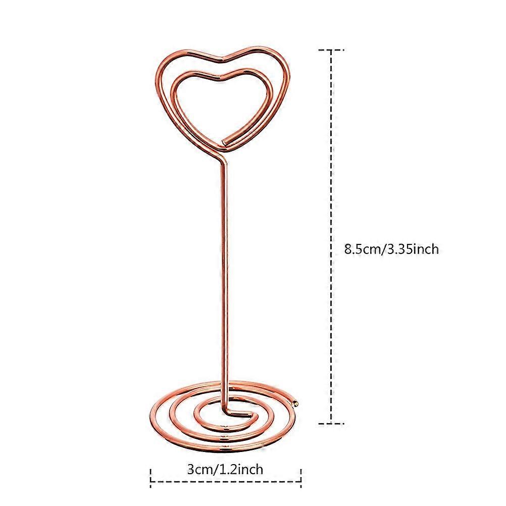 Wedding Photo Stand Name Card Holders Spiral Base Office Use 6Pcs