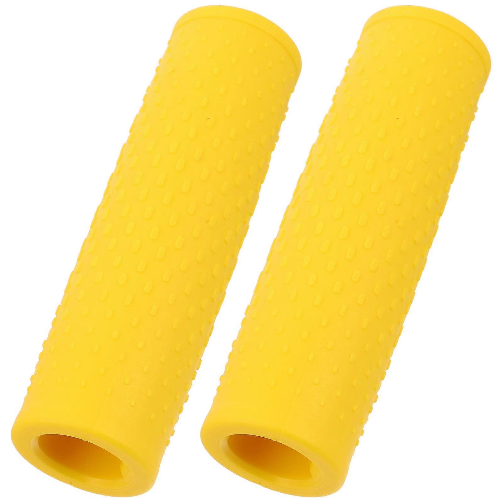 Scooter Handlebar Grips Comfortable Non Slip Rubber Covers 8Pcs