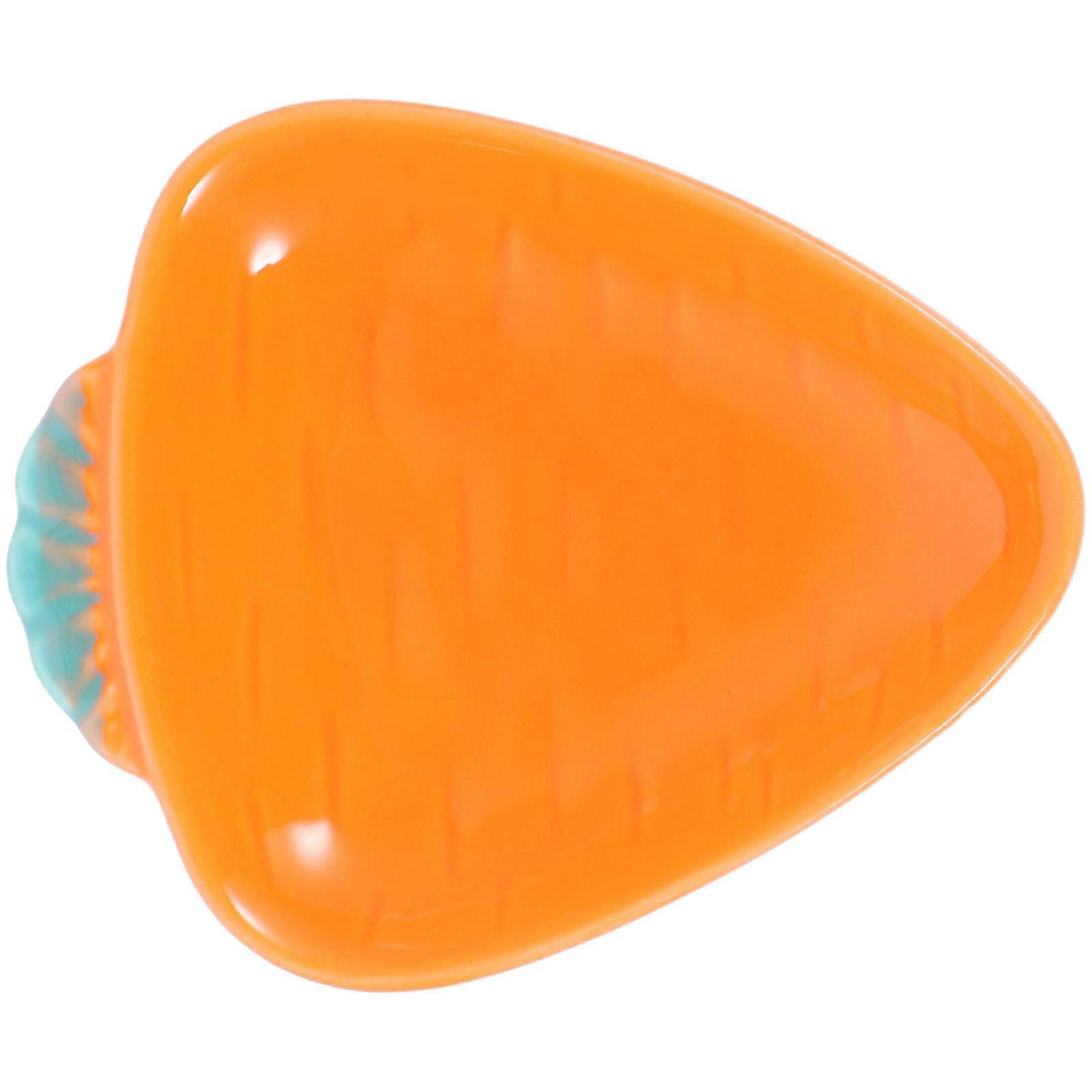 Ceramic Orange Fruit Bowl Set for Kitchen Use Food Serving 4Pcs