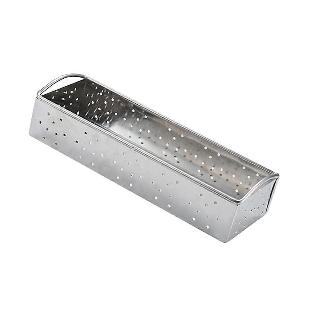 2Pcs Stainless Steel Flatware Organizer for Kitchen Use Silver Utensil Holder