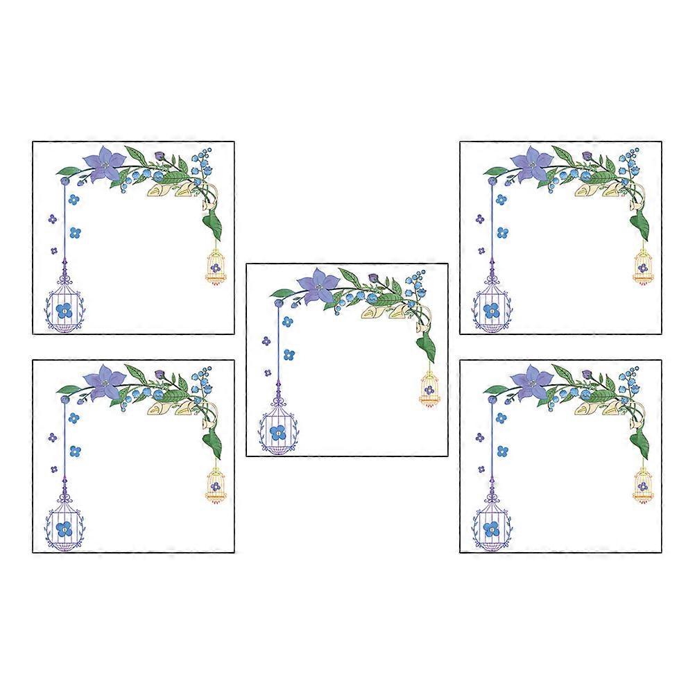 Socket Stickers Bird and Brunch Pattern Switch Covers Blue for Bedroom 20Pcs