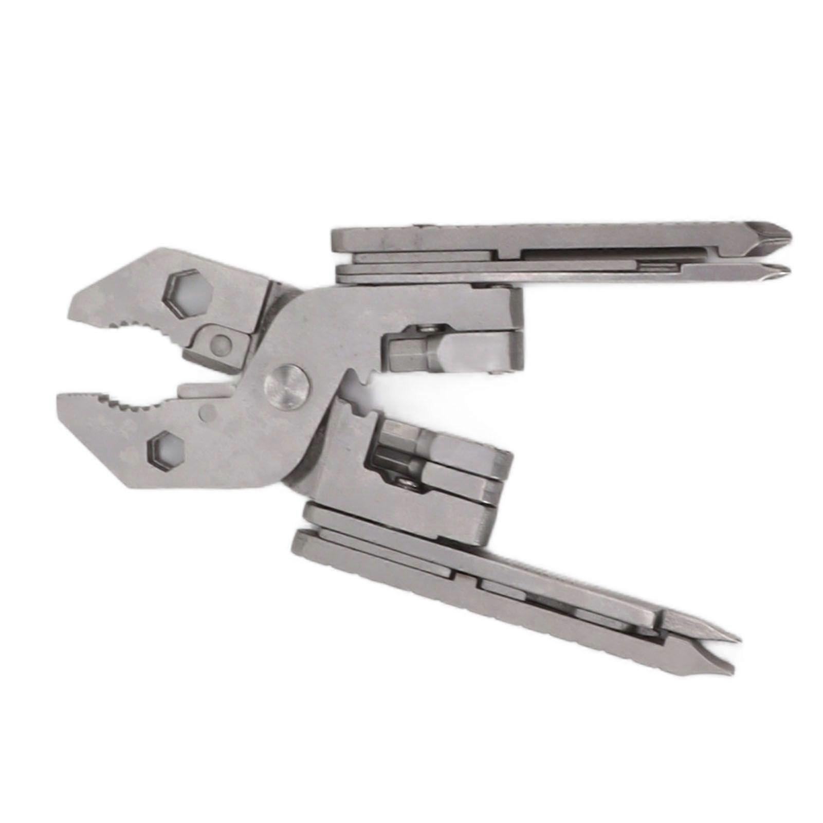 Multitool Pliers Cast Steel Screwdriver Card Needle Wire Stripper Wrench Multi Tool