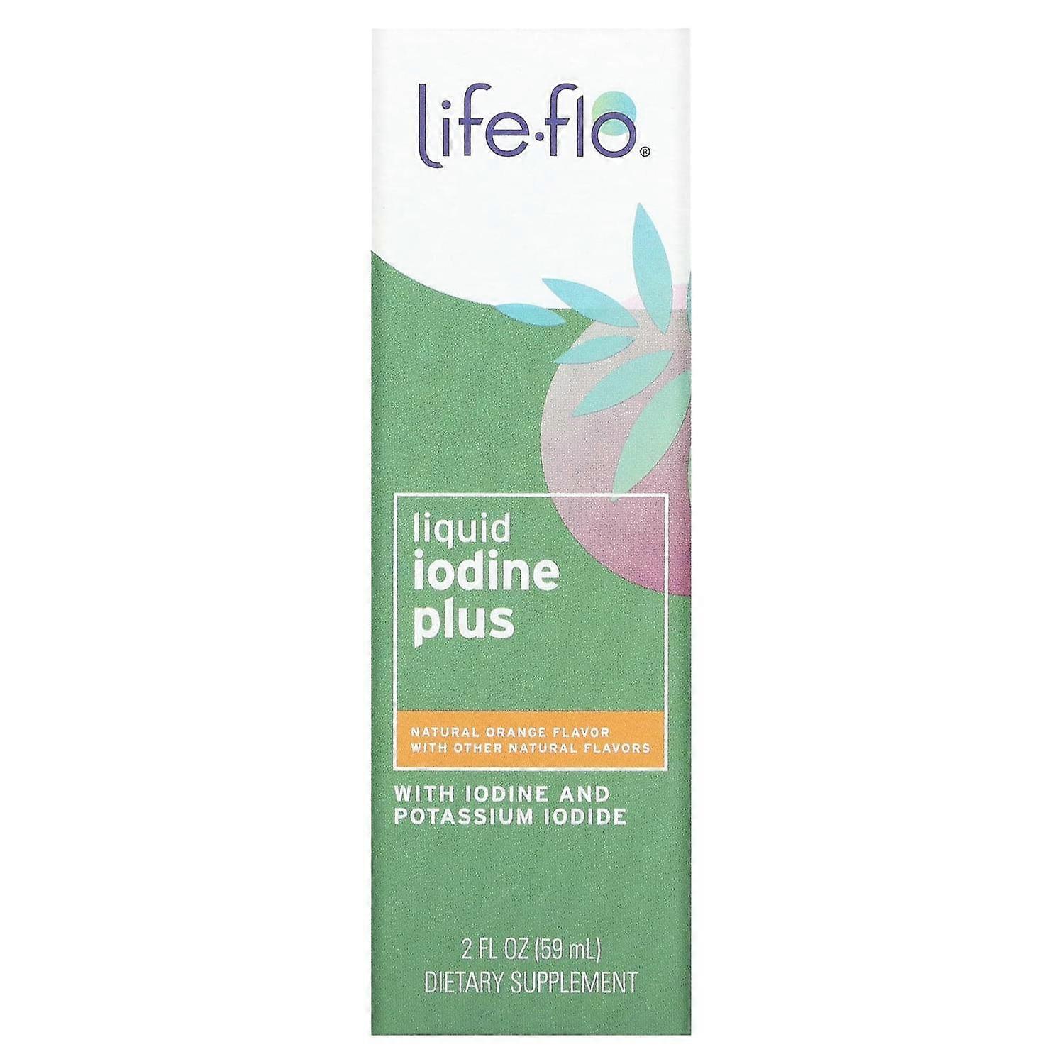 Life-flo, Liquid Iodine Plus, Natural Orange, 2 fl oz (59 ml)