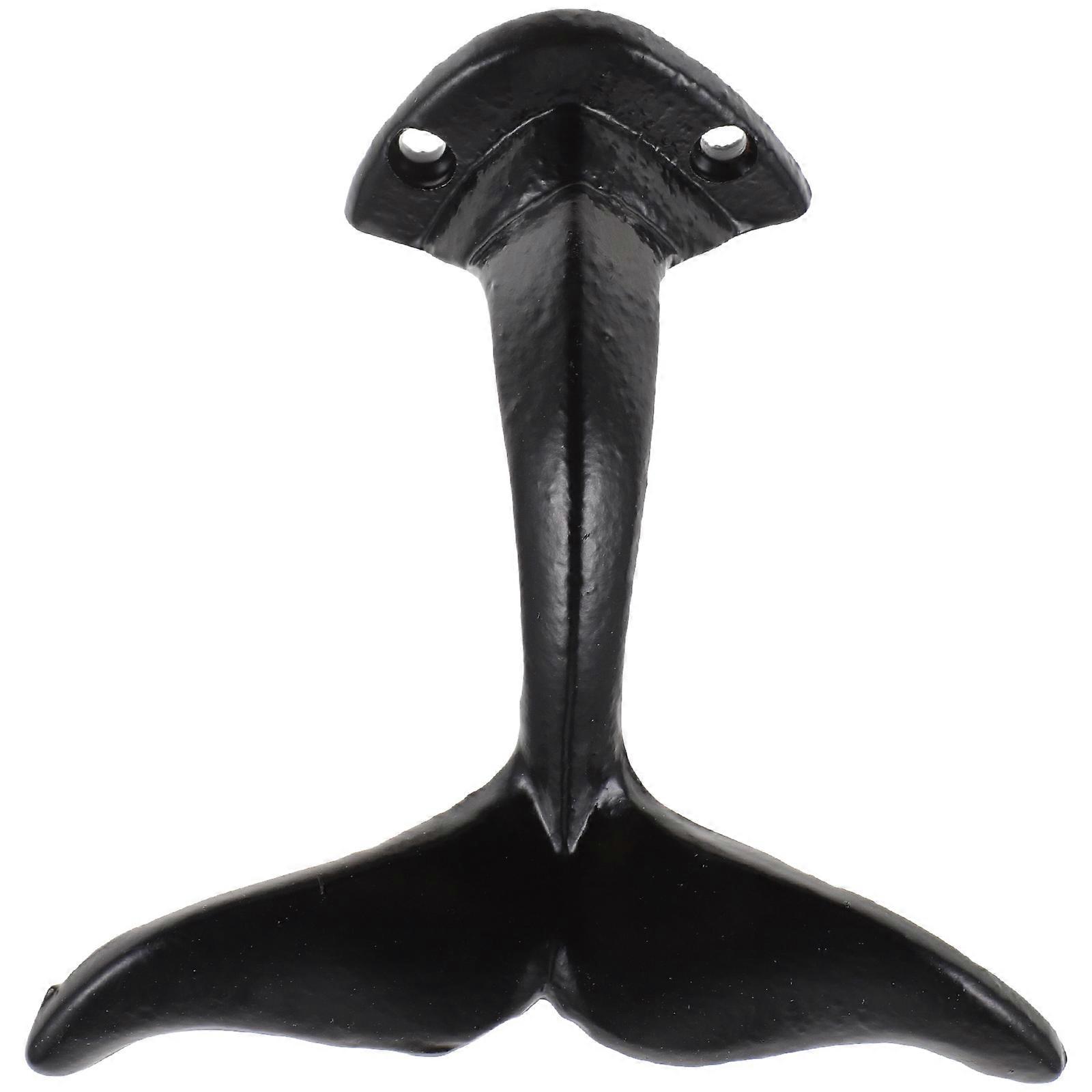 Decorative Wall Hook Iron Whale Tail Hook for Home Use 3Pcs Versatile Hanger