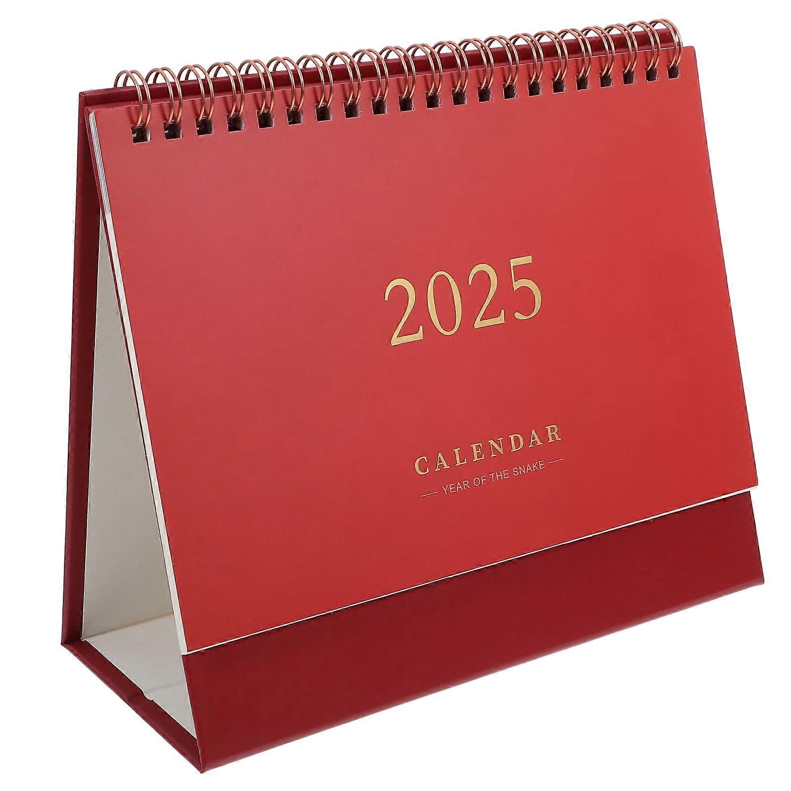 LIYUNMIAO Spiral Binding Calendar Year Calendar Desk Calendar Office Calendar Desk Calendar