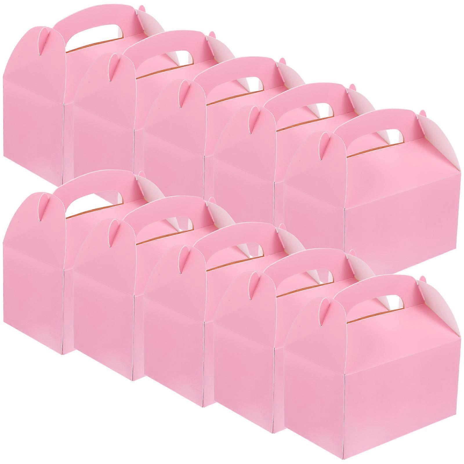 30Pcs Pink Pastry Boxes Bakery Boxes for Cake Packaging and Treats