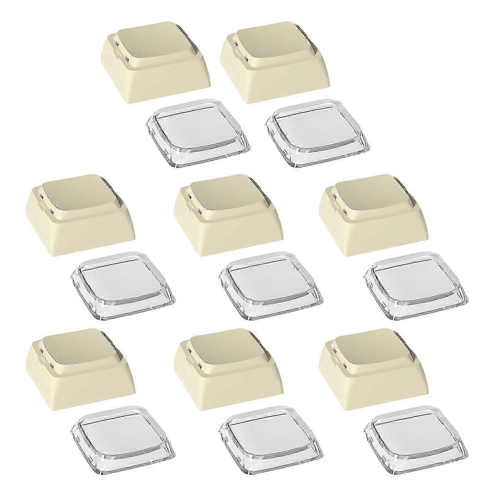 8PCS XDA Height Backlight Keycap Set from Durability PBT for Long Time Use on Mechanical Keyboards Keycaps Beige color 26s