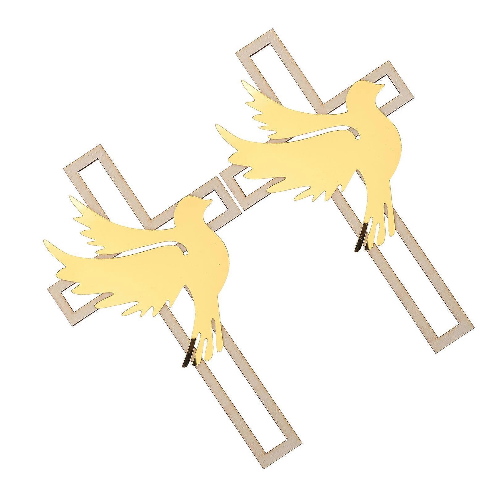 Creative Cake Inserts 2Pcs Suitable For Baptism Parties Featuring Workmanship And Cake Decoration