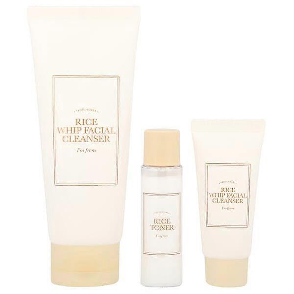 I'm From, Rice Whip Facial Cleanser Set, 3 Piece Set