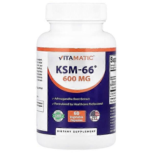 Vitamatic, KSM-66®, 60 Vegetable Capsules