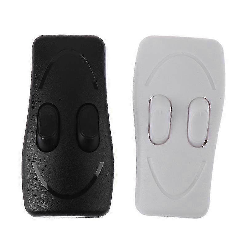 Lámpara Interruptor de Control Doble Lámpara de Piso Lámpara de Mesa Interruptores de Botón Pulsador Blanco p