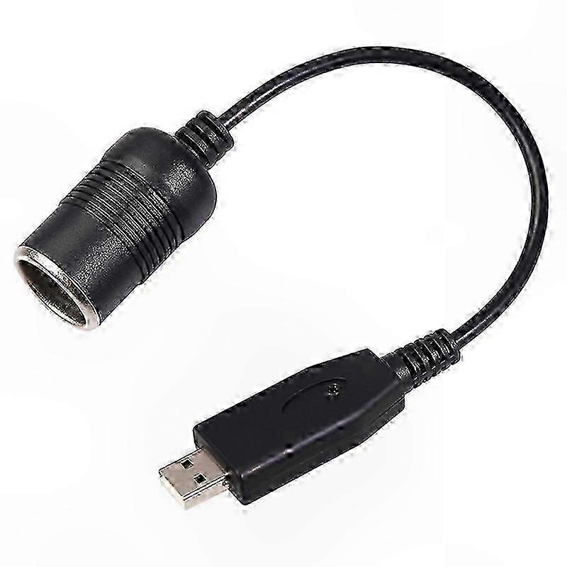 USB to 12V Car Lighter Socket Adapter Power Cable for Wired Controller Chargers