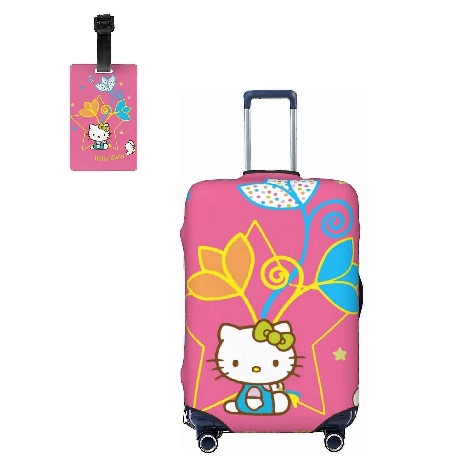 Hello Kitty Travel Suitcase Protective Cover, Fits 29"-32" Luggage, Washable Elastic Case with Concealed Zipper, Compatible with Most Hard-Shell
