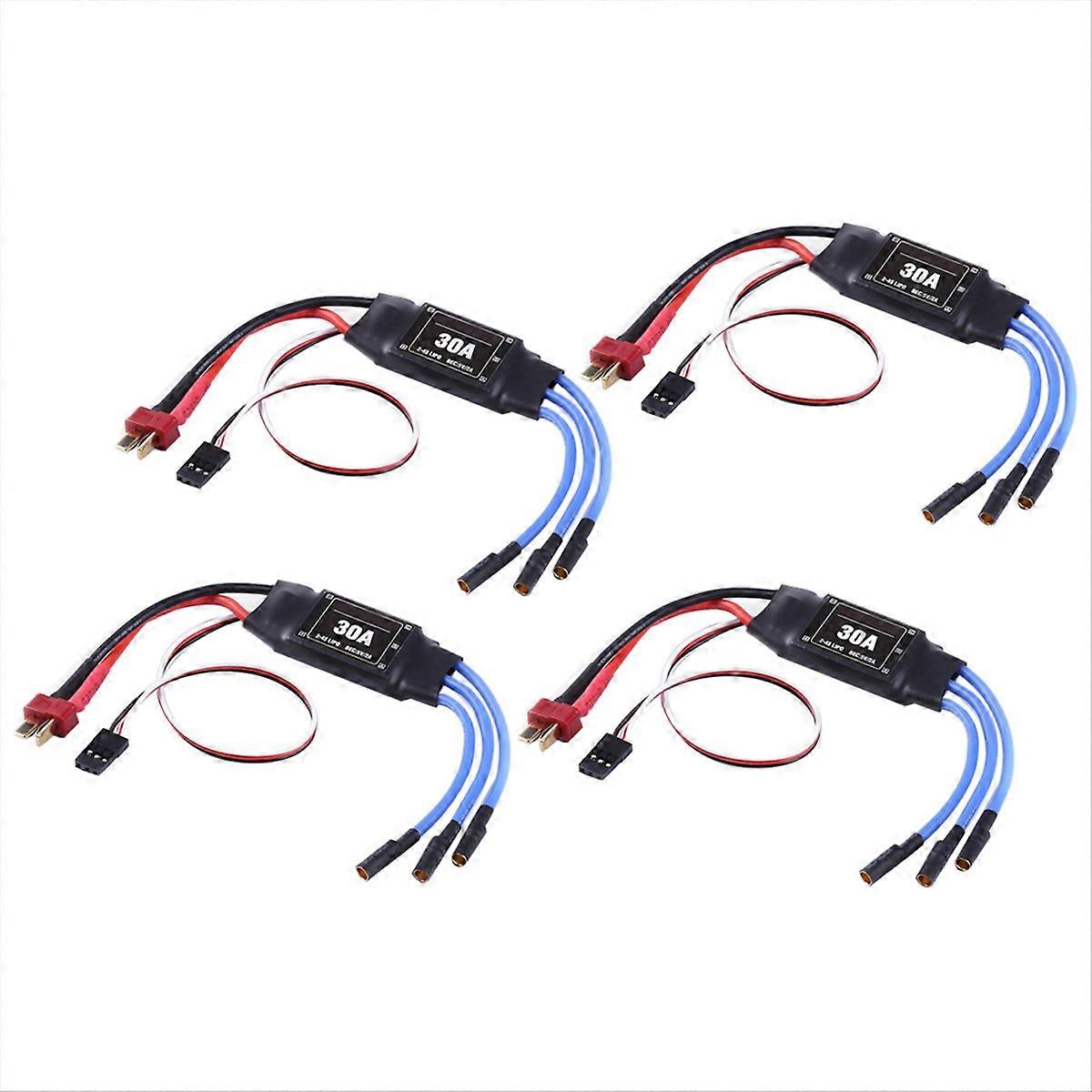 4PCS 2-4S 30A RC Brushless ESC T Plug Electric Speed Controller 5V 2A